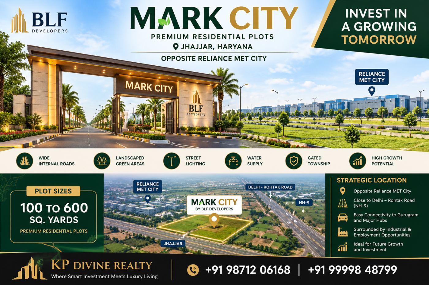 BLF Mark City - Jhajjar Next to Reliance MET City sector 6 — MET CITY Sector 6 Jhajjar, Jhajjar